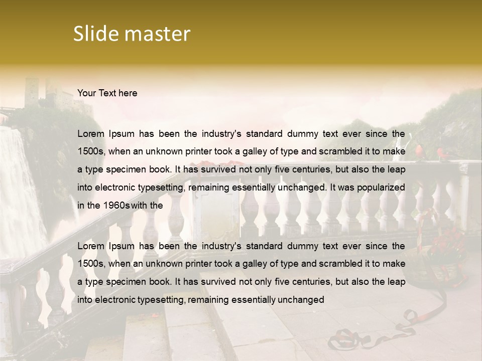 Waterfall Step Basketball PowerPoint Template