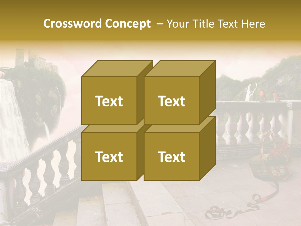 Waterfall Step Basketball PowerPoint Template