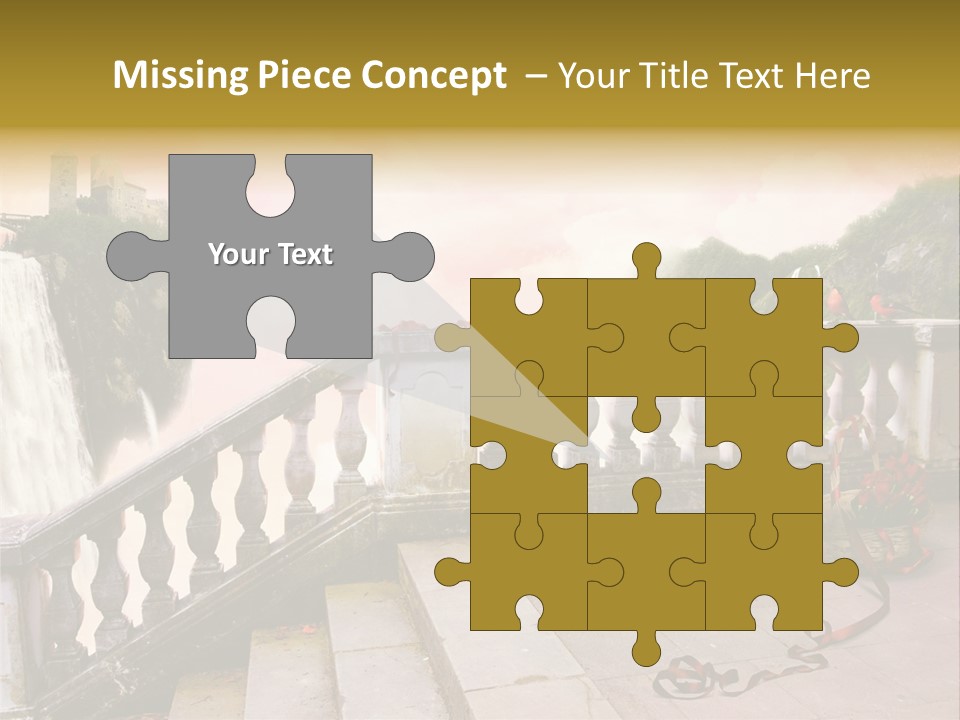 Waterfall Step Basketball PowerPoint Template