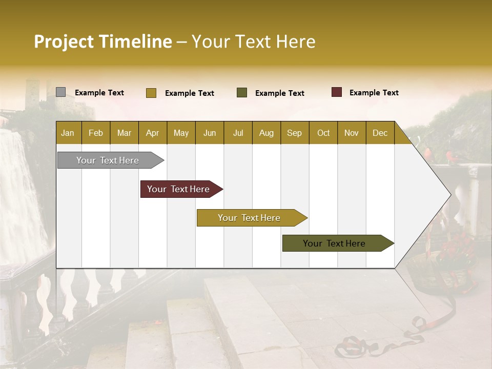 Waterfall Step Basketball PowerPoint Template