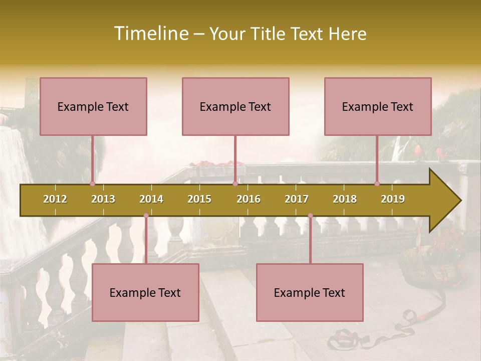 Waterfall Step Basketball PowerPoint Template