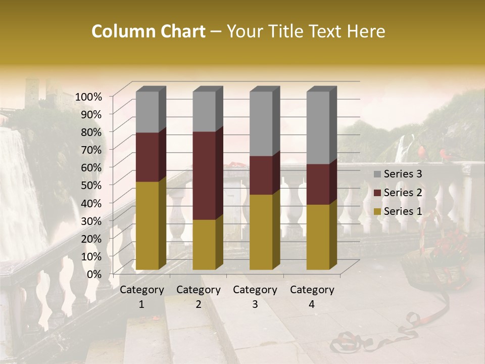 Waterfall Step Basketball PowerPoint Template