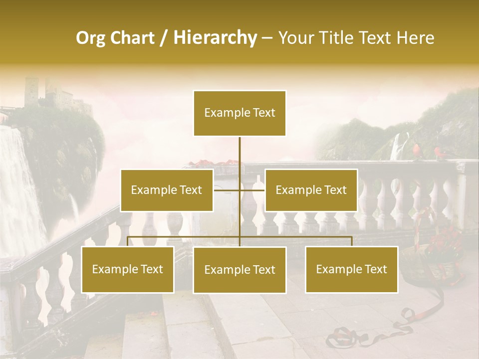 Waterfall Step Basketball PowerPoint Template