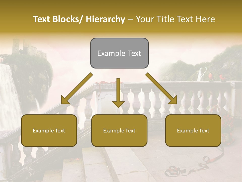 Waterfall Step Basketball PowerPoint Template