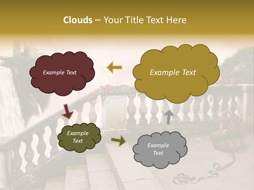 Waterfall Step Basketball PowerPoint Template