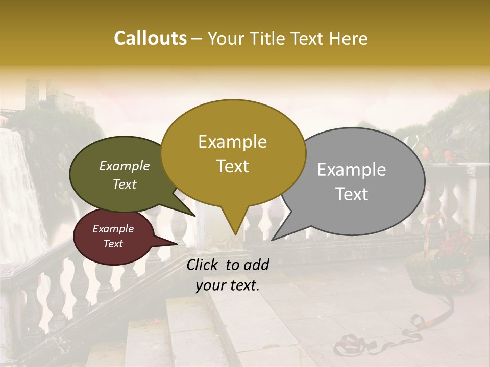 Waterfall Step Basketball PowerPoint Template