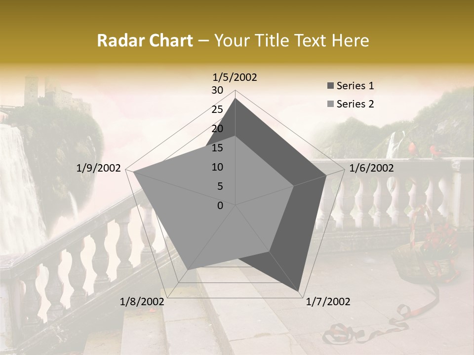 Waterfall Step Basketball PowerPoint Template
