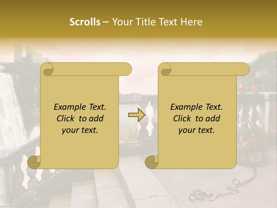 Waterfall Step Basketball PowerPoint Template