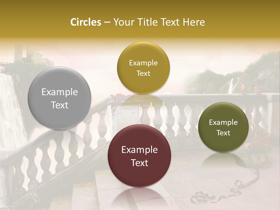 Waterfall Step Basketball PowerPoint Template