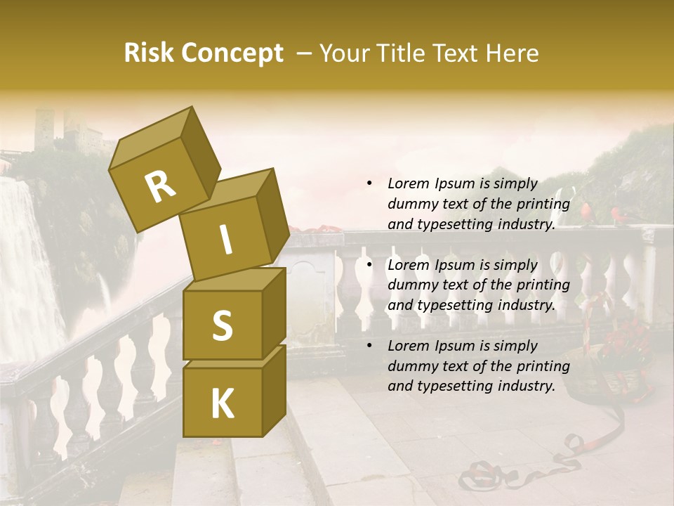 Waterfall Step Basketball PowerPoint Template