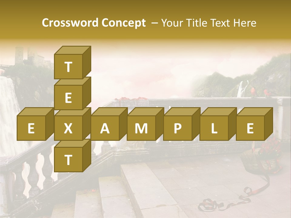 Waterfall Step Basketball PowerPoint Template