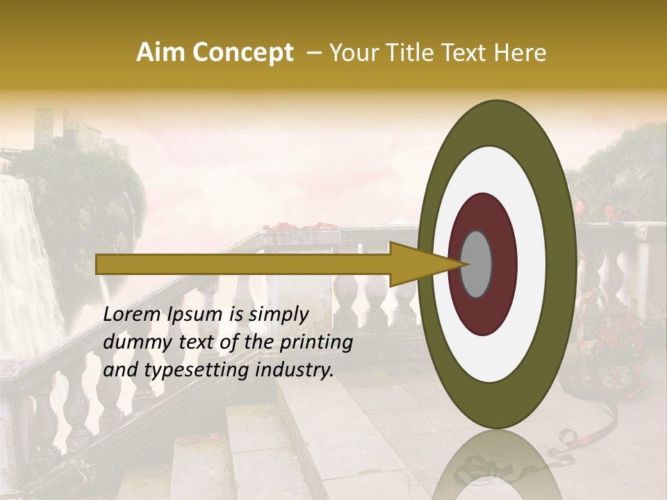 Waterfall Step Basketball PowerPoint Template