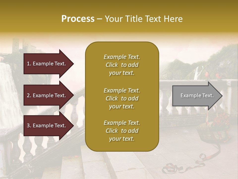 Waterfall Step Basketball PowerPoint Template