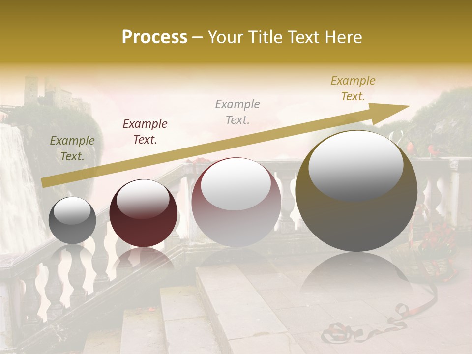 Waterfall Step Basketball PowerPoint Template