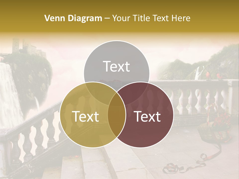 Waterfall Step Basketball PowerPoint Template