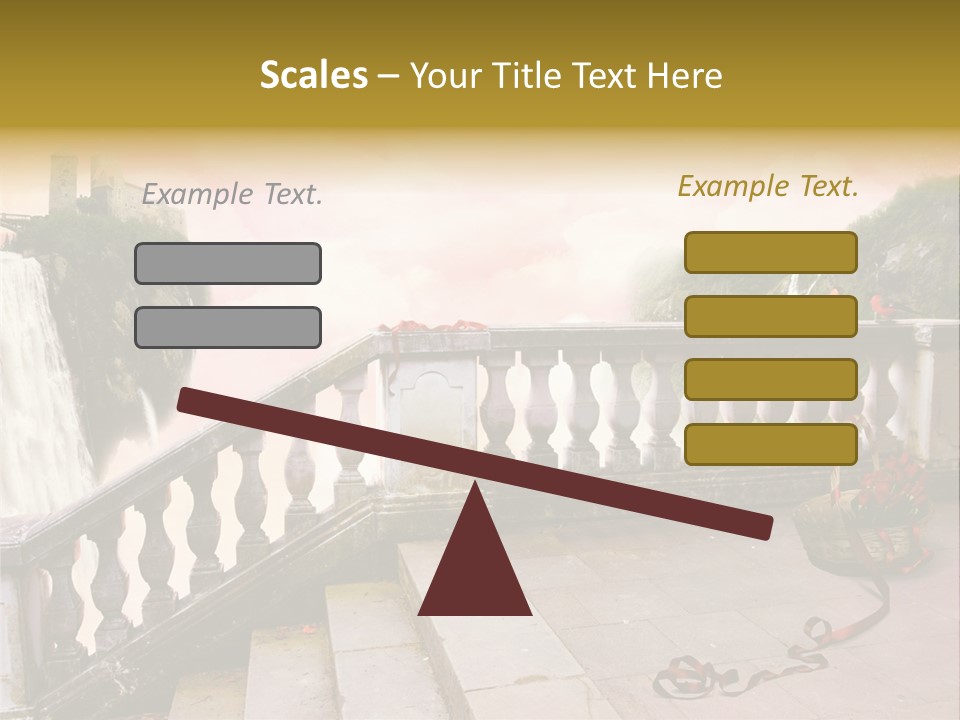 Waterfall Step Basketball PowerPoint Template