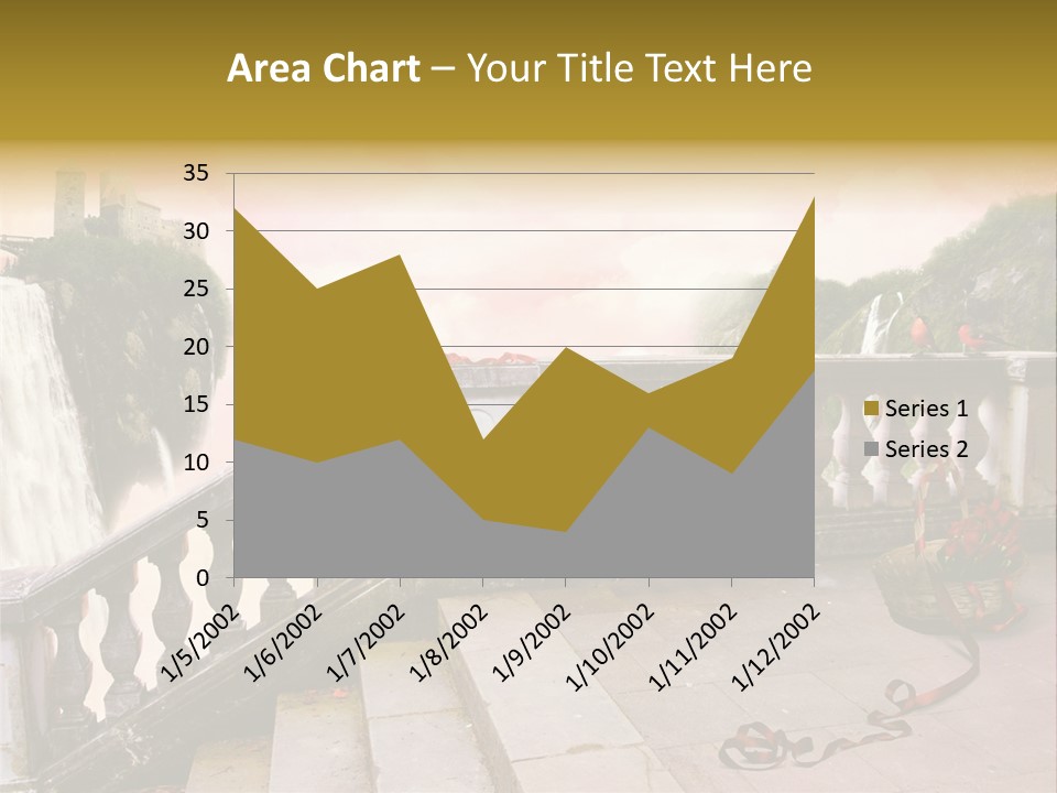 Waterfall Step Basketball PowerPoint Template
