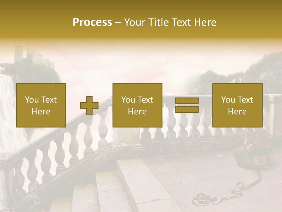 Waterfall Step Basketball PowerPoint Template