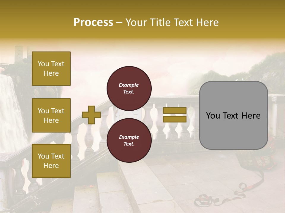 Waterfall Step Basketball PowerPoint Template
