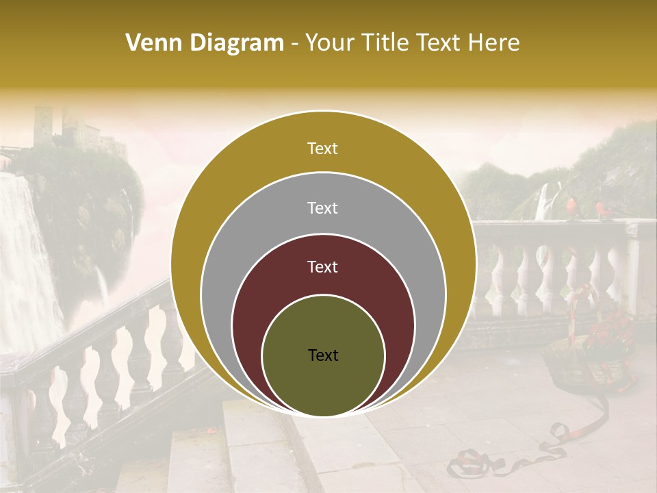 Waterfall Step Basketball PowerPoint Template