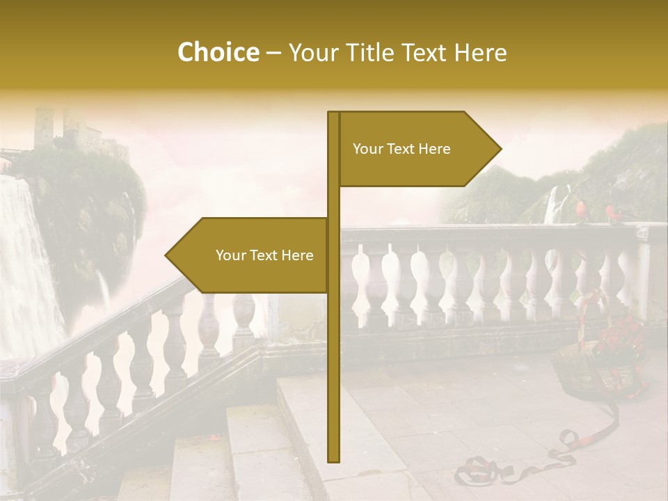 Waterfall Step Basketball PowerPoint Template