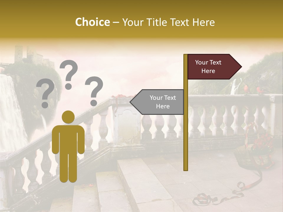 Waterfall Step Basketball PowerPoint Template