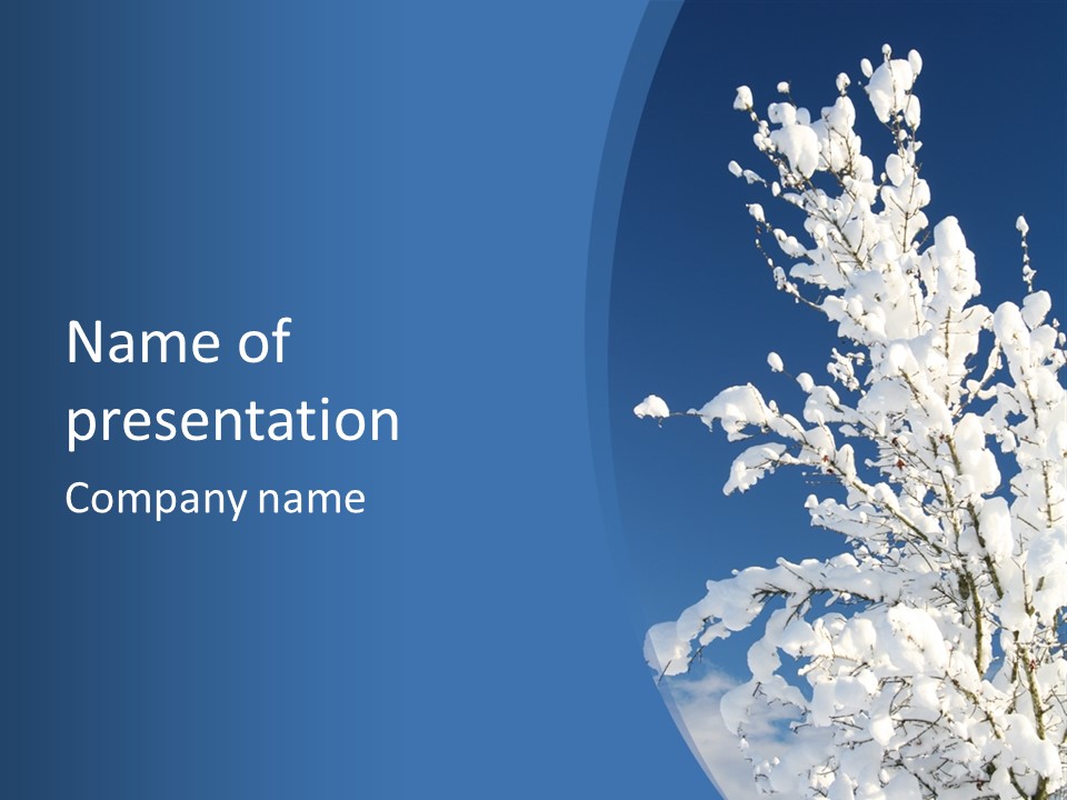 Ice Snow Lone PowerPoint Template