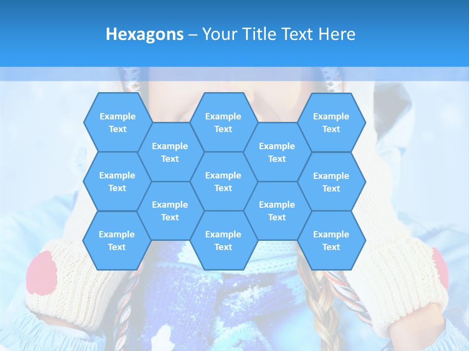 Young Person Blue PowerPoint Template