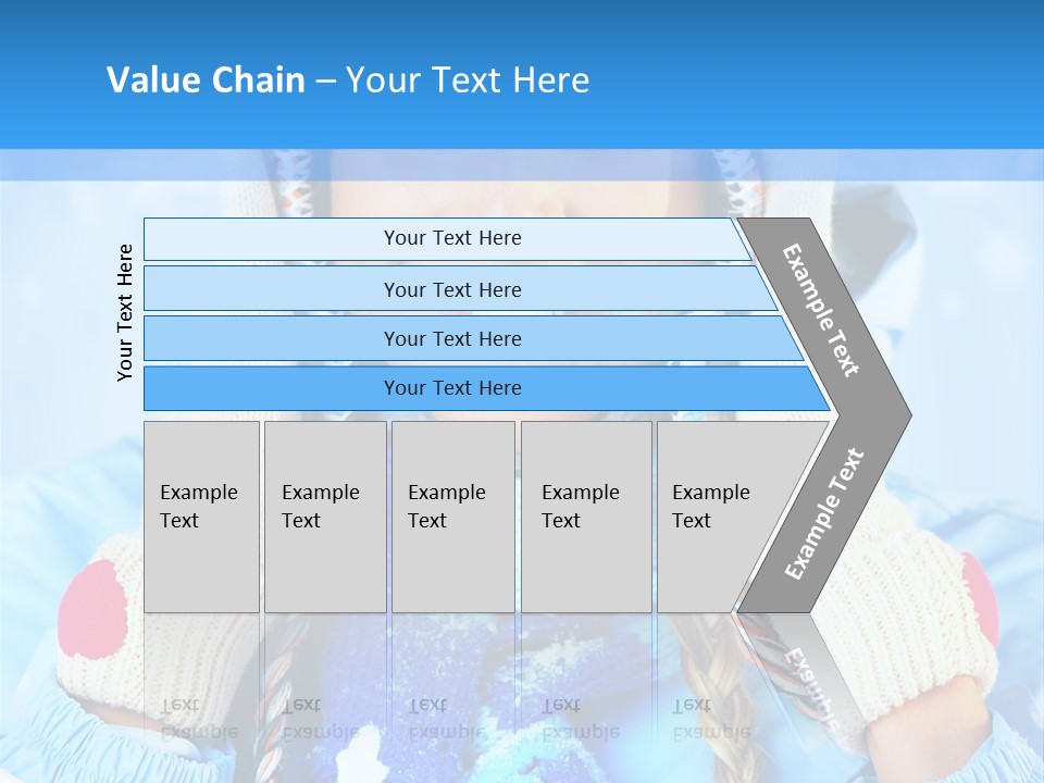 Young Person Blue PowerPoint Template