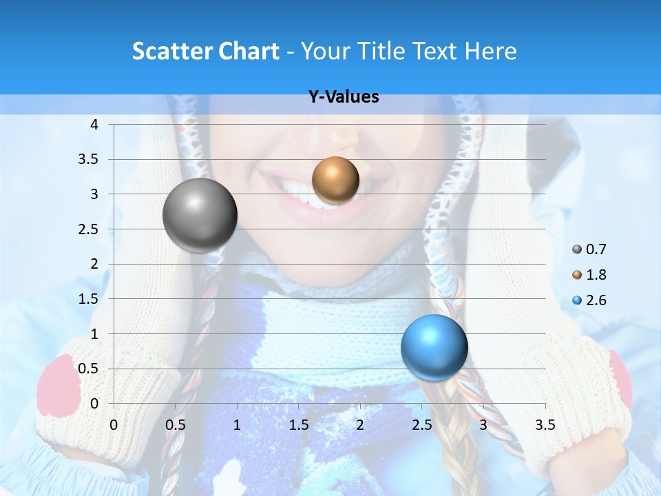 Young Person Blue PowerPoint Template