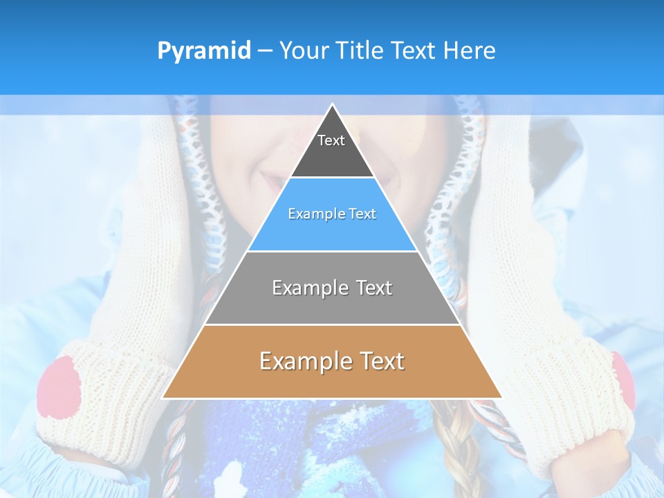 Young Person Blue PowerPoint Template