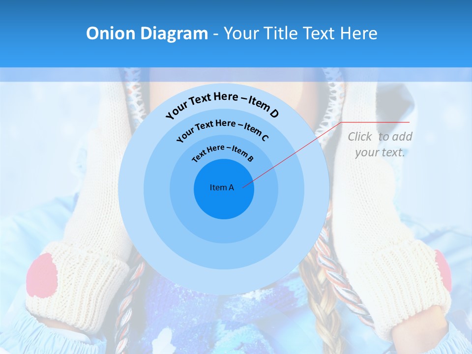 Young Person Blue PowerPoint Template