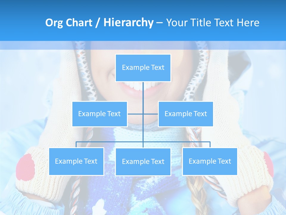 Young Person Blue PowerPoint Template