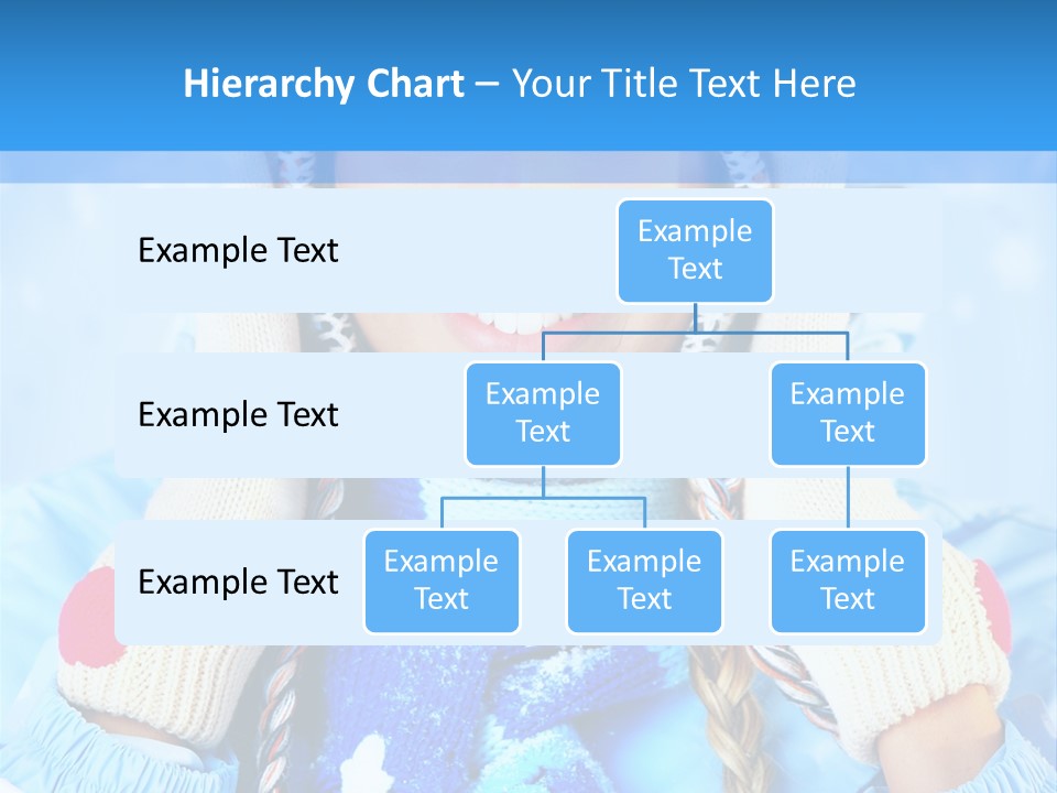 Young Person Blue PowerPoint Template