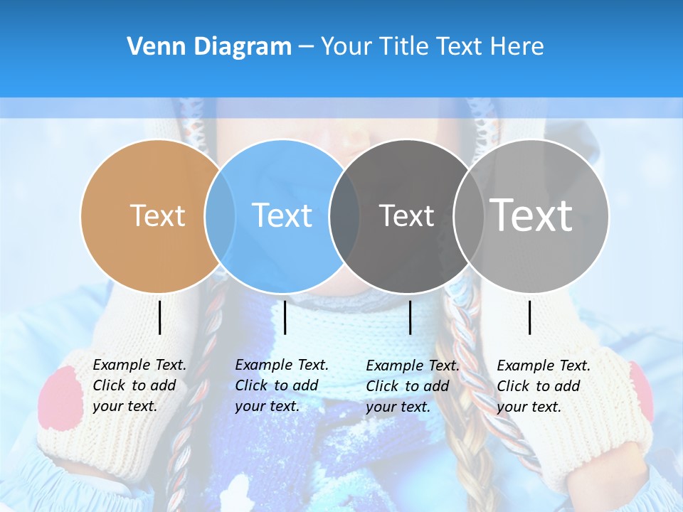 Young Person Blue PowerPoint Template