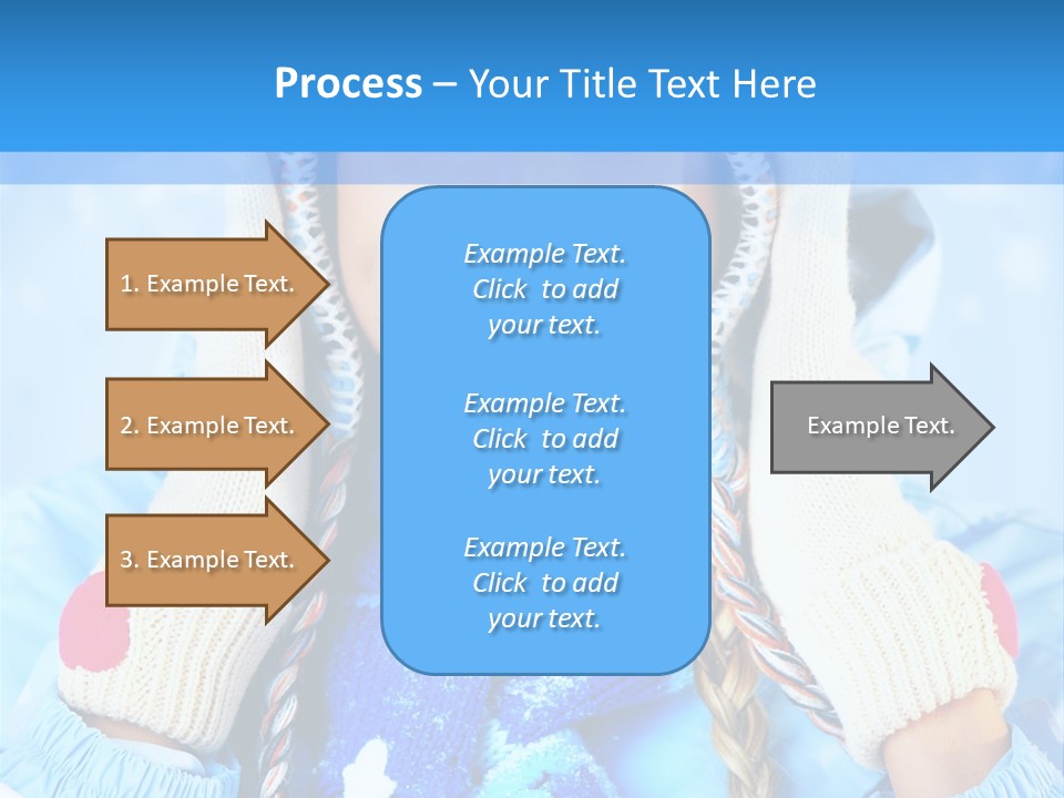 Young Person Blue PowerPoint Template