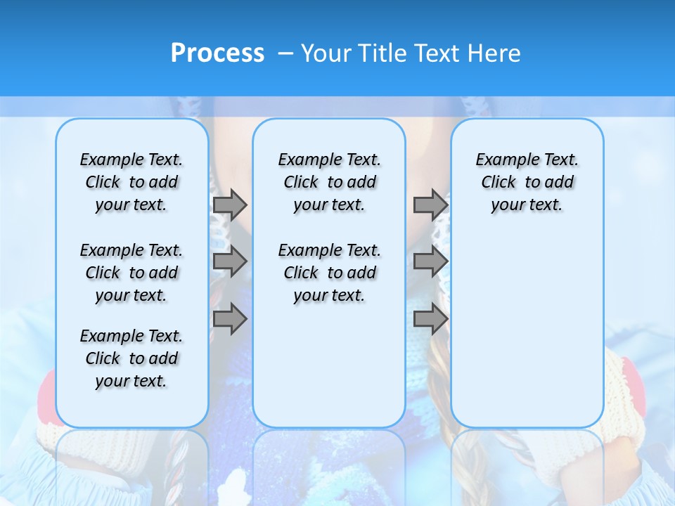 Young Person Blue PowerPoint Template
