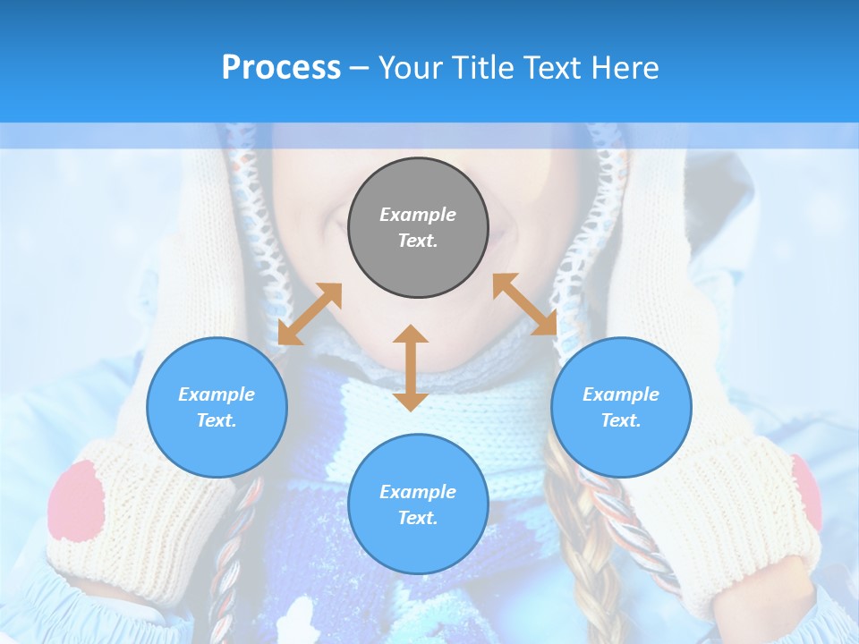 Young Person Blue PowerPoint Template