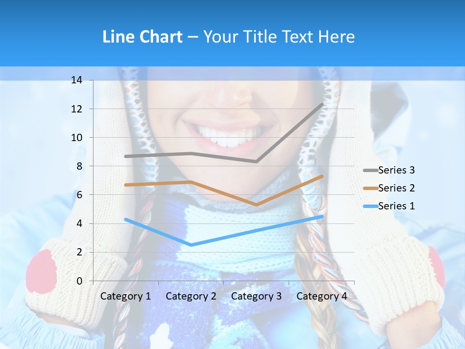 Young Person Blue PowerPoint Template