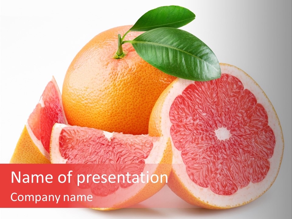 Dieting Crop Branch PowerPoint Template