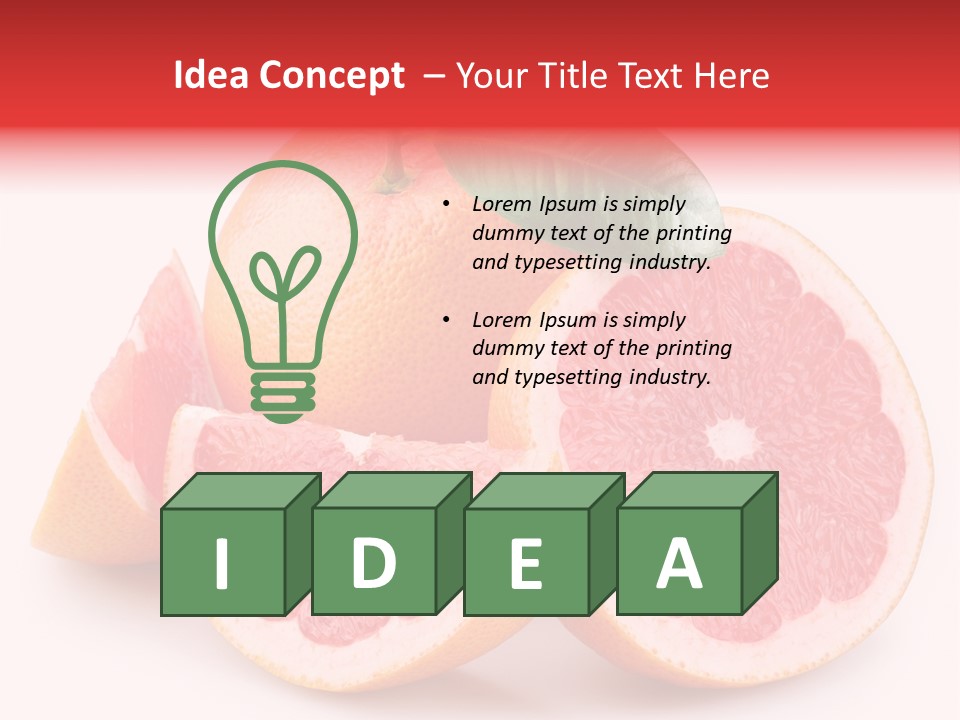 Dieting Crop Branch PowerPoint Template