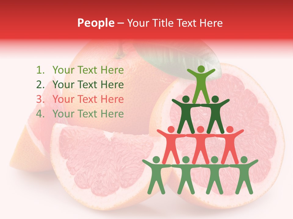 Dieting Crop Branch PowerPoint Template