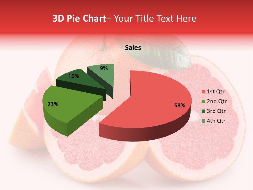 Dieting Crop Branch PowerPoint Template
