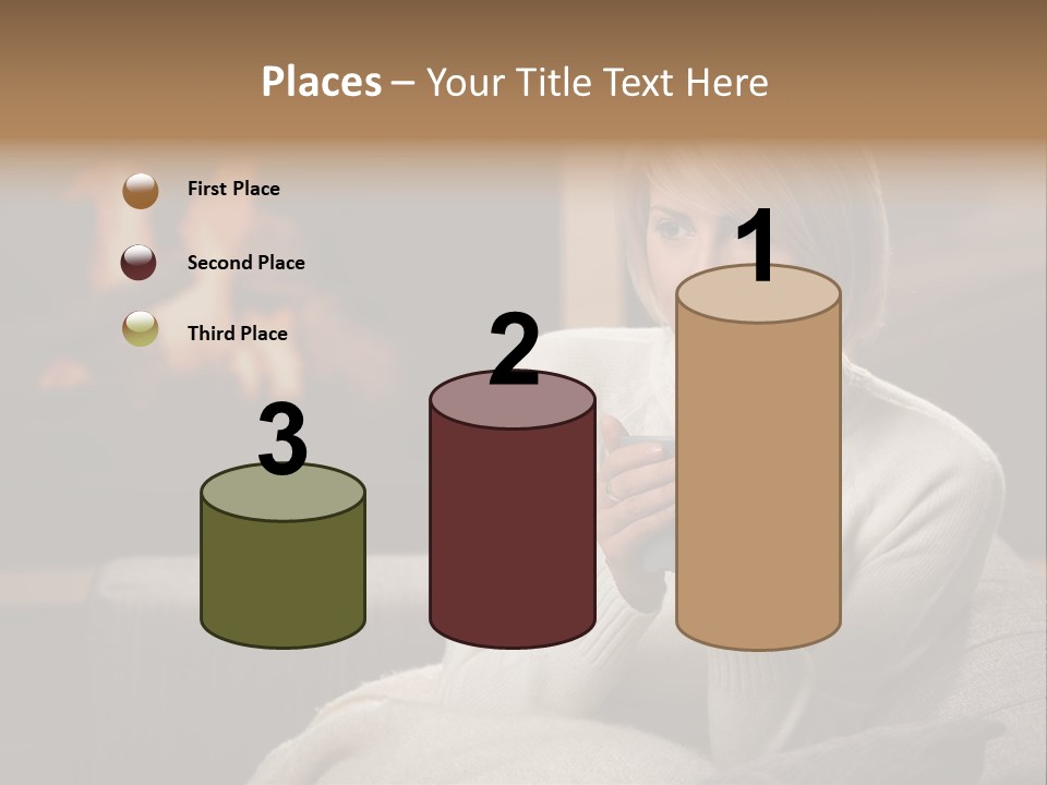 Fire Person Woman PowerPoint Template