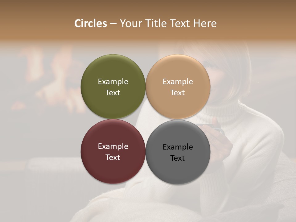 Fire Person Woman PowerPoint Template