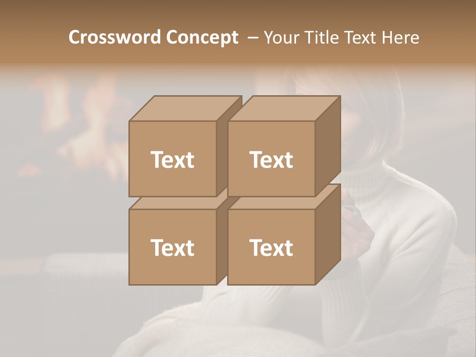 Fire Person Woman PowerPoint Template