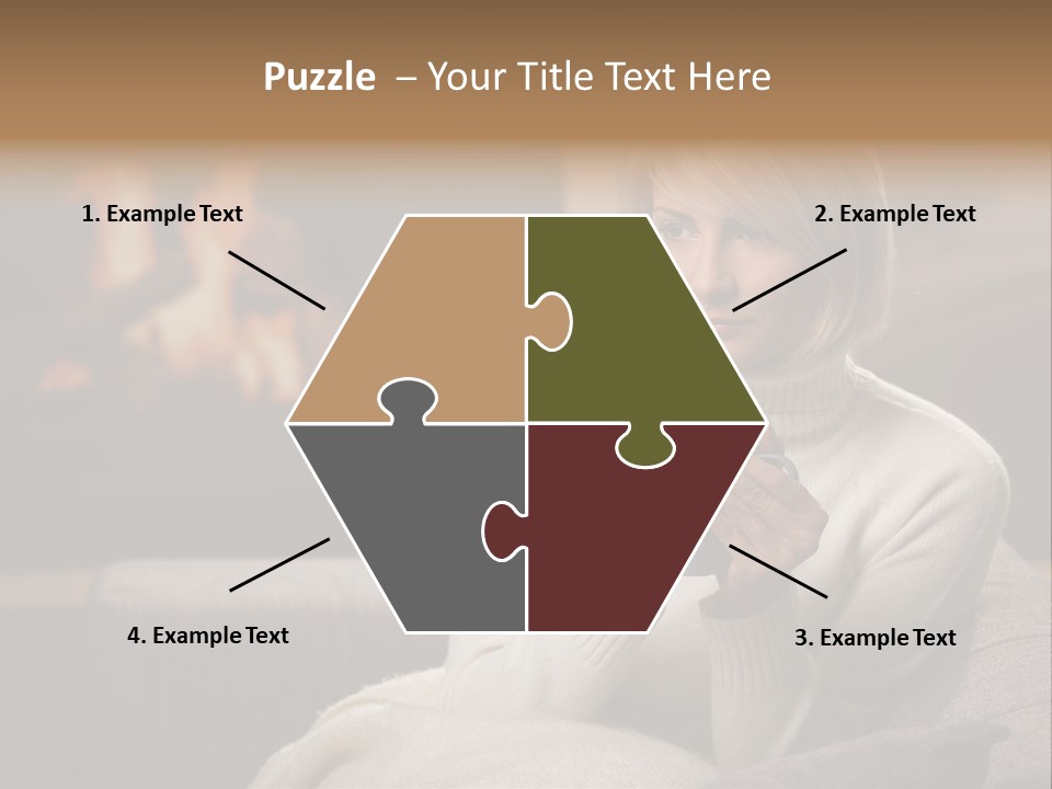 Fire Person Woman PowerPoint Template