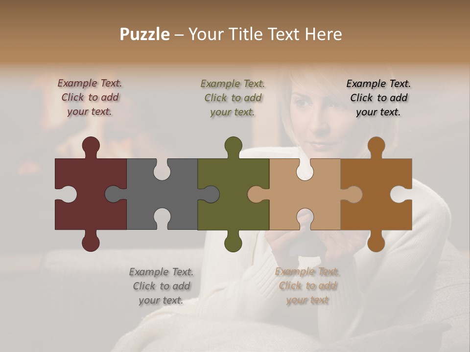 Fire Person Woman PowerPoint Template