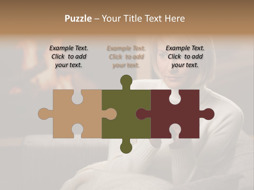 Fire Person Woman PowerPoint Template