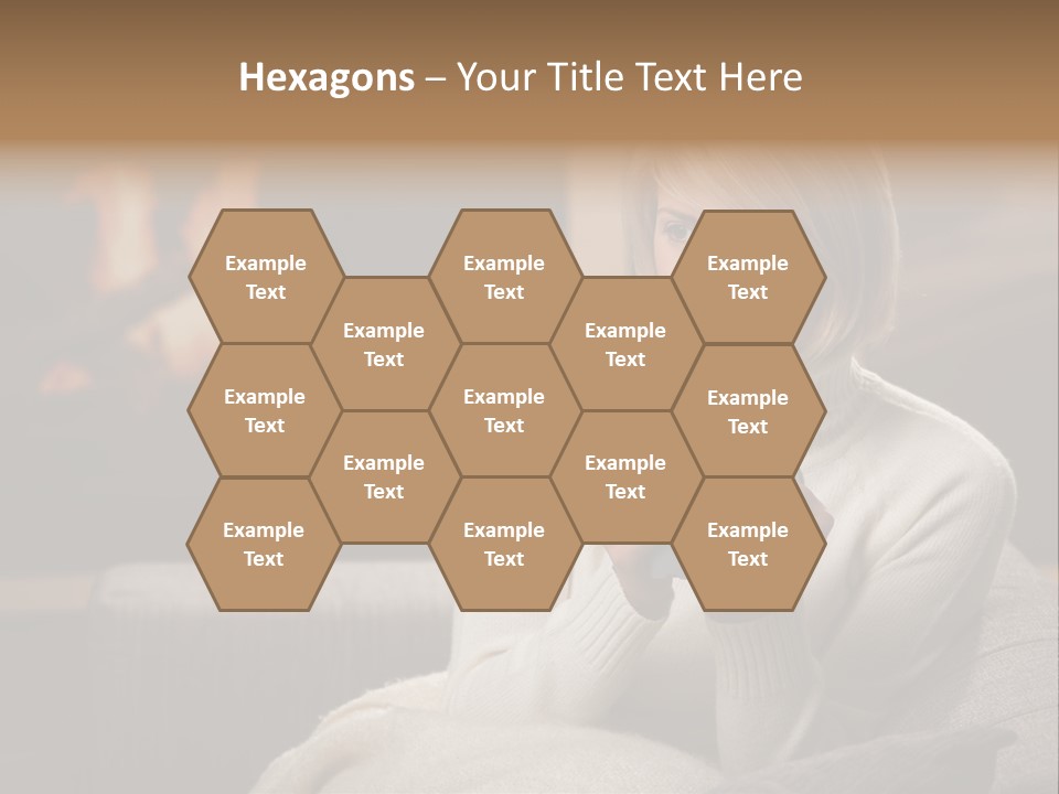 Fire Person Woman PowerPoint Template